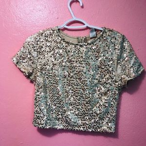 a bright crop top (only used once)